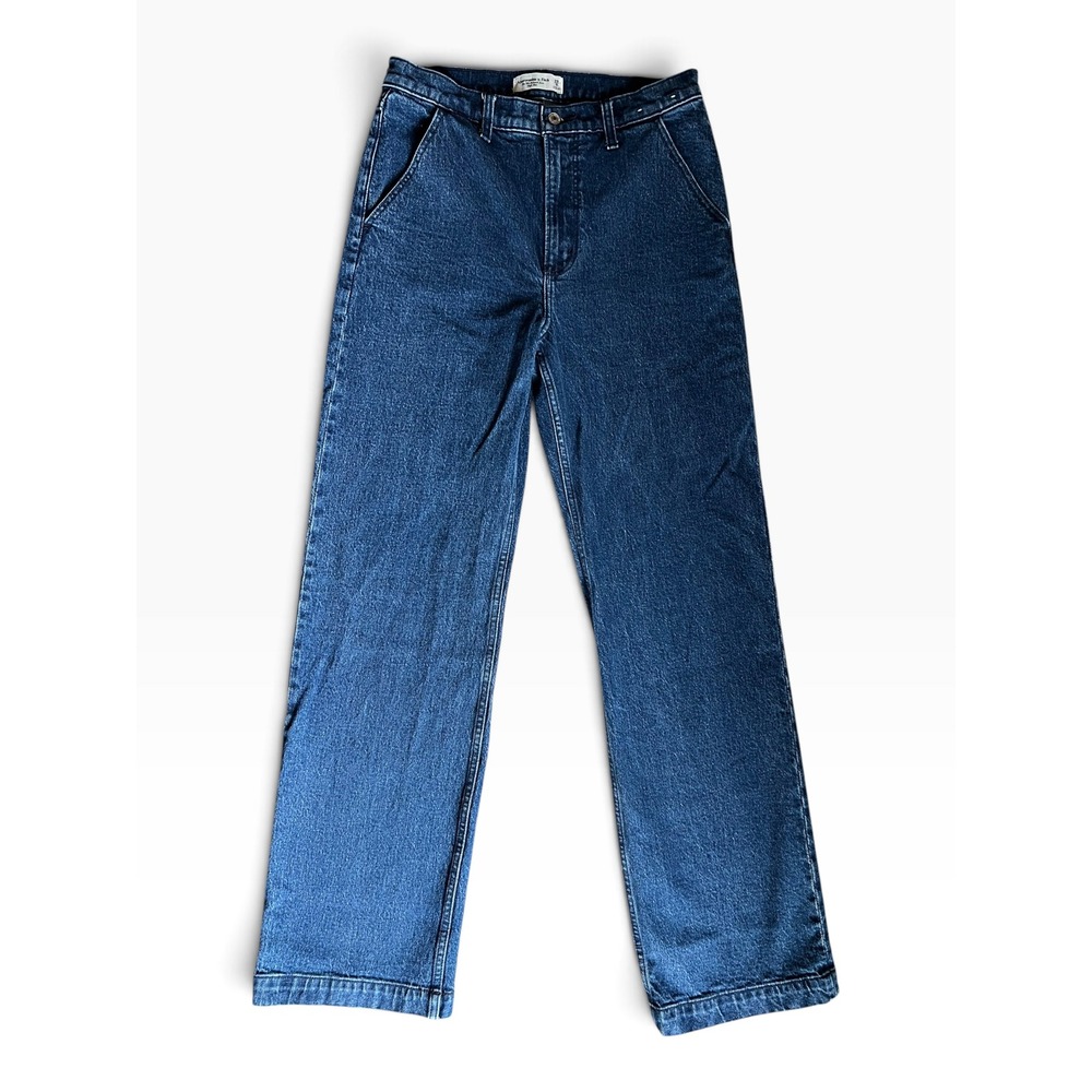 Abercrombie & Fitch The 90s Relaxed Jean High Rise Dark Wash Women's Size 29 8L